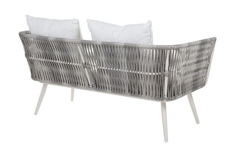 Ragusa Loungegrupp Utomhus 156 cm - Grå - Utemöbler - Loungemöbler - Loungegrupp & Loungeset