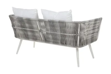Ragusa Loungegrupp Utomhus 156 cm - Grå - Utemöbler - Loungemöbler - Loungegrupp & Loungeset