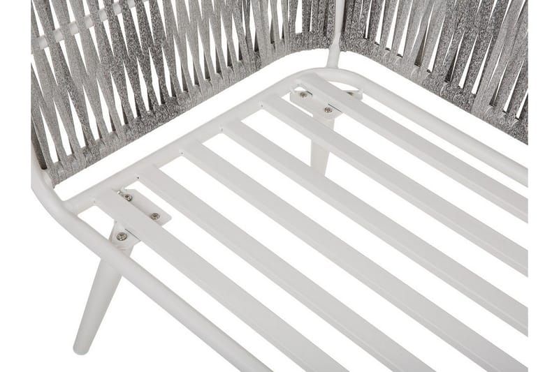 Ragusa Loungegrupp Utomhus 156 cm - Grå - Utemöbler - Loungemöbler - Loungegrupp & Loungeset