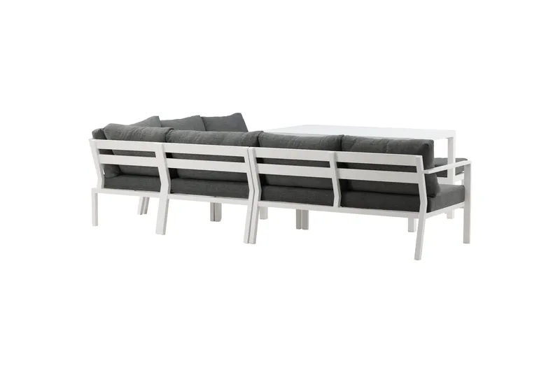 Ramos Hörnsoffa Utomhus - Vit/Grå - Utemöbler - Loungemöbler - Loungegrupp & Loungeset