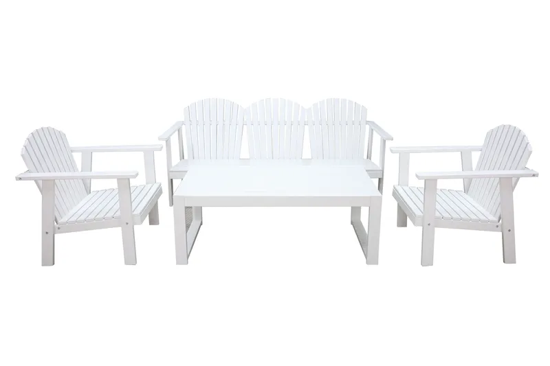 Rolston Loungeset - Vit - Utemöbler - Loungemöbler - Loungegrupp & Loungeset