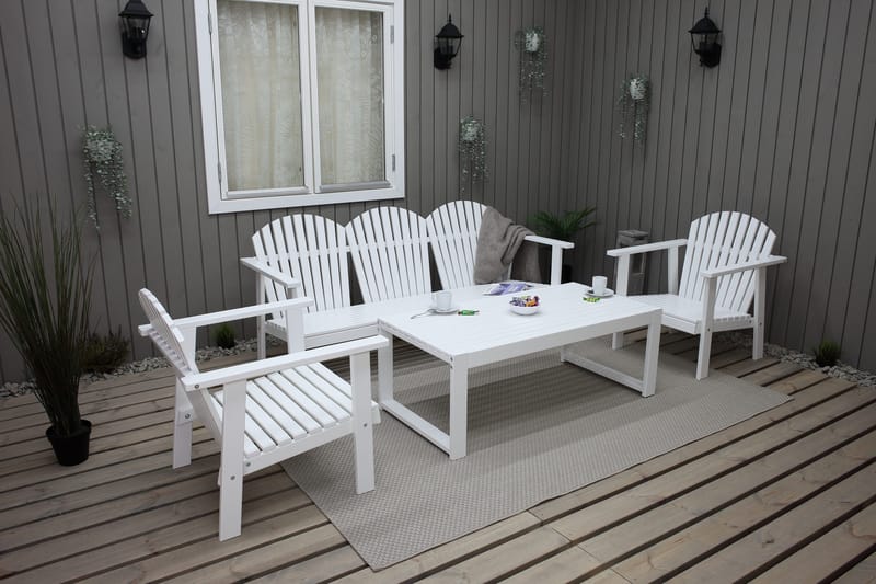 Rolston Loungeset - Vit - Utemöbler - Loungemöbler - Loungegrupp & Loungeset