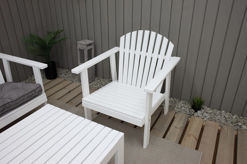 Rolston Loungeset - Vit - Utemöbler - Loungemöbler - Loungegrupp & Loungeset