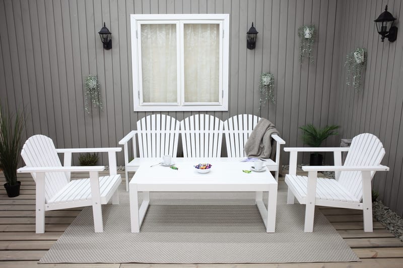 Rolston Loungeset - Vit - Utemöbler - Loungemöbler - Loungegrupp & Loungeset