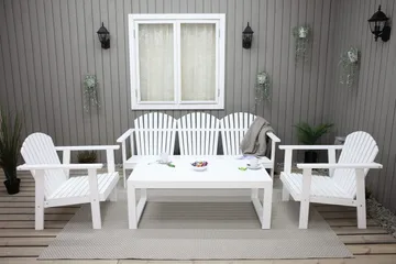 Rolston Loungeset - Vit - Utemöbler - Loungemöbler - Loungegrupp & Loungeset
