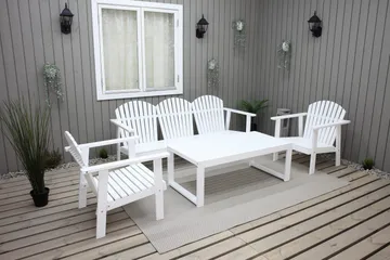 Rolston Loungeset - Vit - Utemöbler - Loungemöbler - Loungegrupp & Loungeset