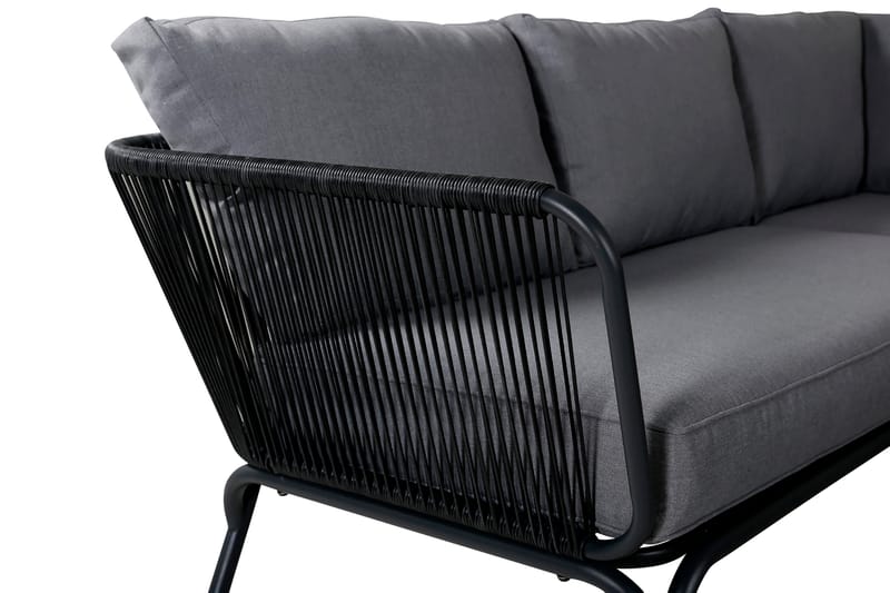 Roxo HörnLoungegrupp Utomhus med Dynor - Svart - Utemöbler - Loungemöbler - Loungegrupp & Loungeset
