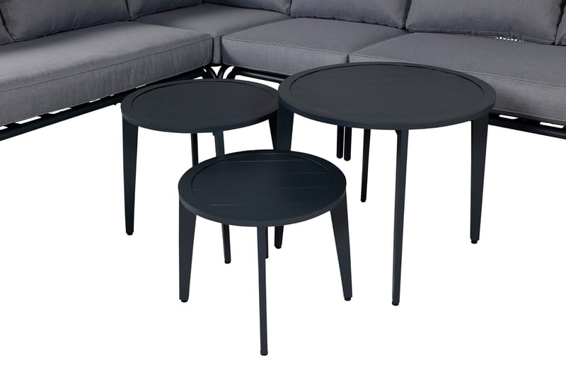Roxo HörnLoungegrupp Utomhus med Dynor - Svart - Utemöbler - Loungemöbler - Loungegrupp & Loungeset