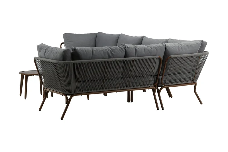 Roxo Hörnsoffa Brun - Venture Home - Utemöbler - Loungemöbler - Loungegrupp & Loungeset