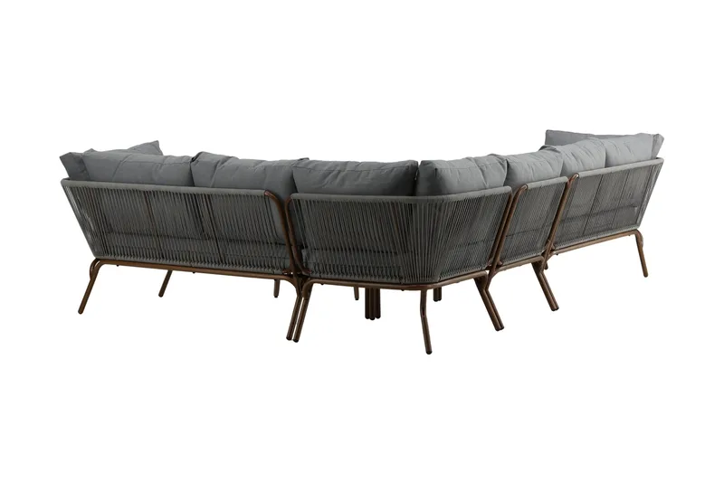 Roxo Hörnsoffa Brun - Venture Home - Utemöbler - Loungemöbler - Loungegrupp & Loungeset