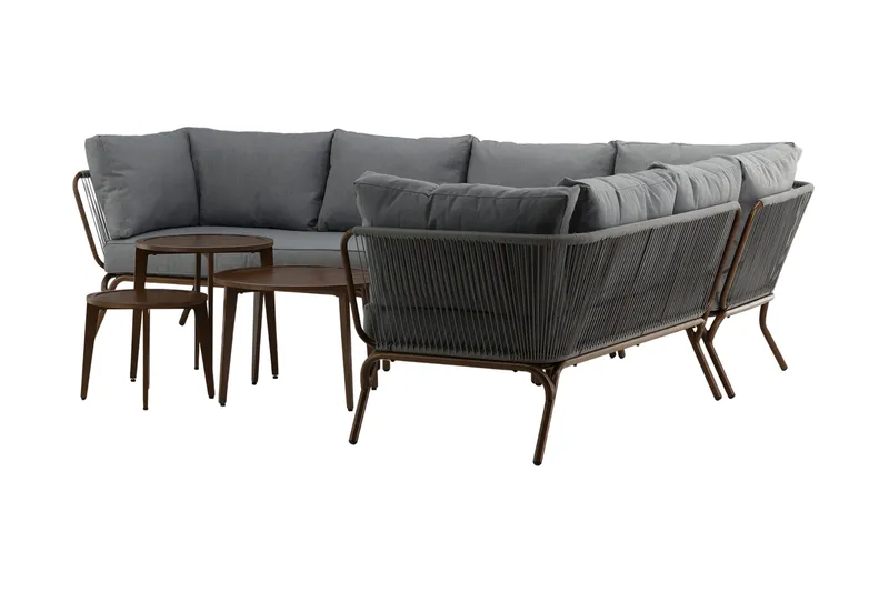 Roxo Hörnsoffa Brun - Venture Home - Utemöbler - Loungemöbler - Loungegrupp & Loungeset