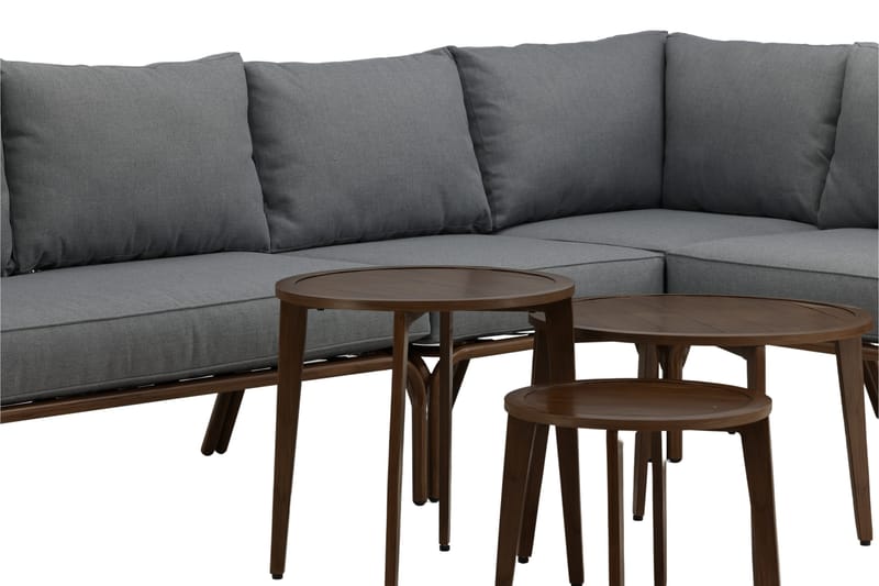 Roxo Hörnsoffa Brun - Venture Home - Utemöbler - Loungemöbler - Loungegrupp & Loungeset