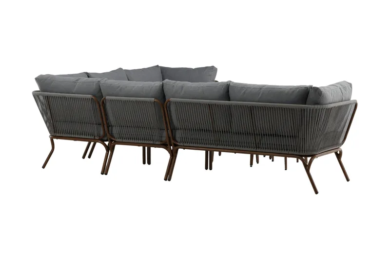 Roxo Hörnsoffa Brun - Venture Home - Utemöbler - Loungemöbler - Loungegrupp & Loungeset