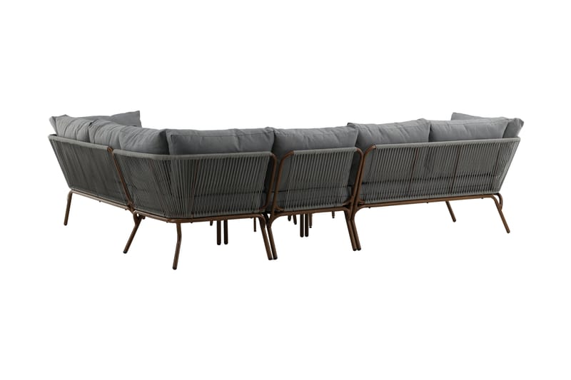 Roxo Hörnsoffa Utomhus - Brun - Utemöbler - Loungemöbler - Loungegrupp & Loungeset