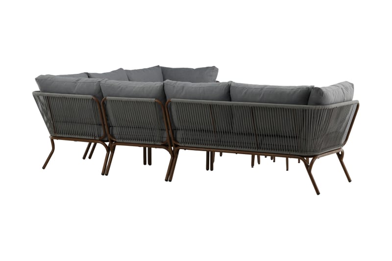 Roxo Hörnsoffa Utomhus - Brun - Utemöbler - Loungemöbler - Loungegrupp & Loungeset
