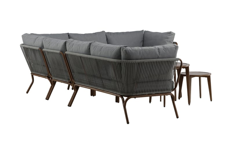 Roxo Hörnsoffa Utomhus - Brun - Utemöbler - Loungemöbler - Loungegrupp & Loungeset