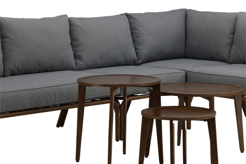 Roxo Hörnsoffa Utomhus - Brun - Utemöbler - Loungemöbler - Loungegrupp & Loungeset