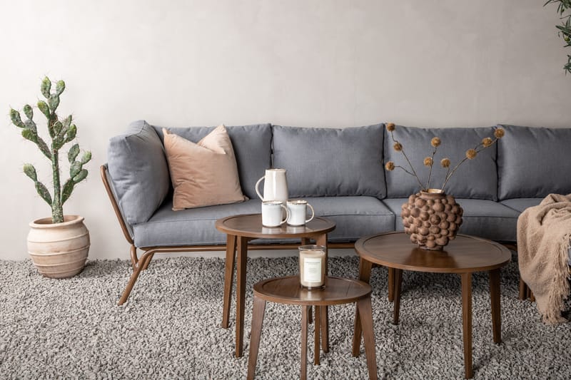 Roxo Hörnsoffa Utomhus - Brun - Utemöbler - Loungemöbler - Loungegrupp & Loungeset