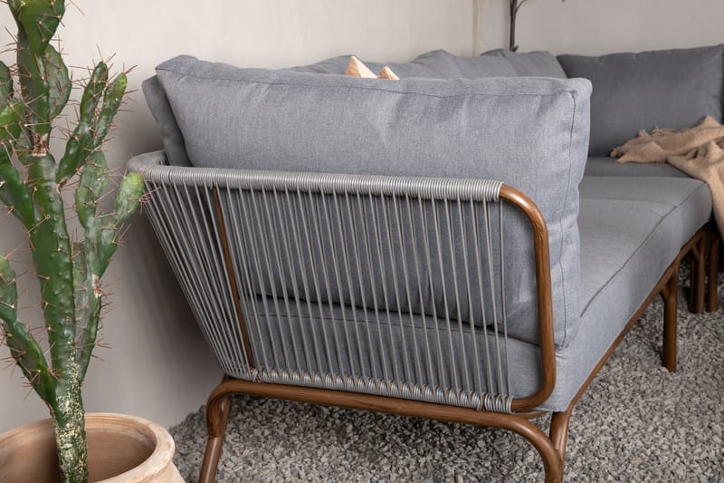Roxo Hörnsoffa Utomhus - Brun - Utemöbler - Loungemöbler - Loungegrupp & Loungeset