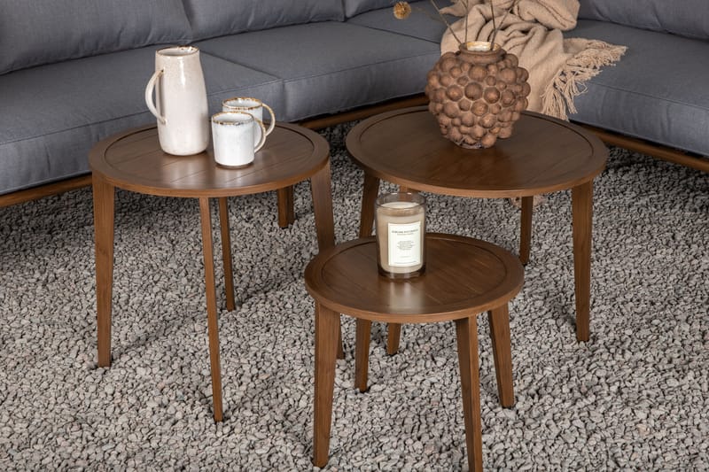 Roxo Hörnsoffa Utomhus - Brun - Utemöbler - Loungemöbler - Loungegrupp & Loungeset