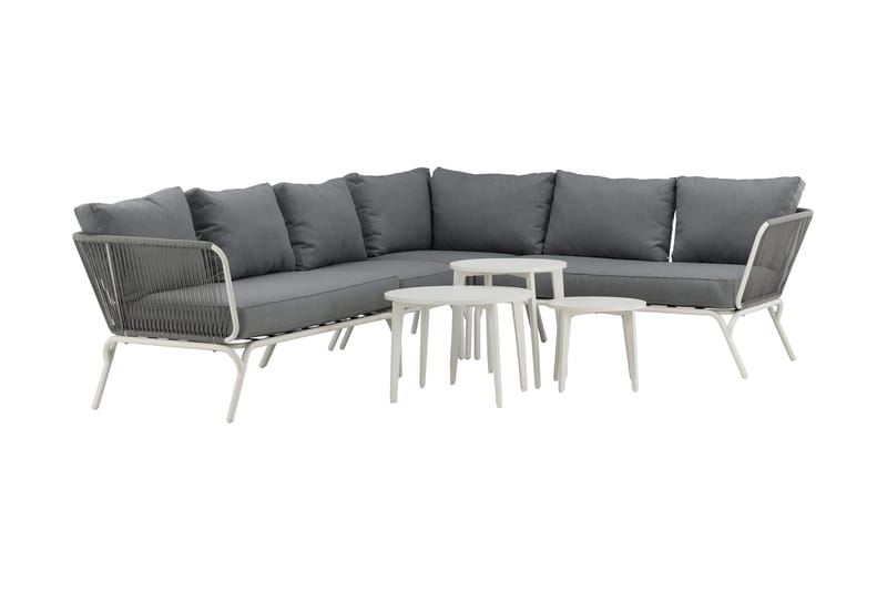 Roxo Hörnsoffa Vit - Venture Home - Utemöbler - Loungemöbler - Loungegrupp & Loungeset