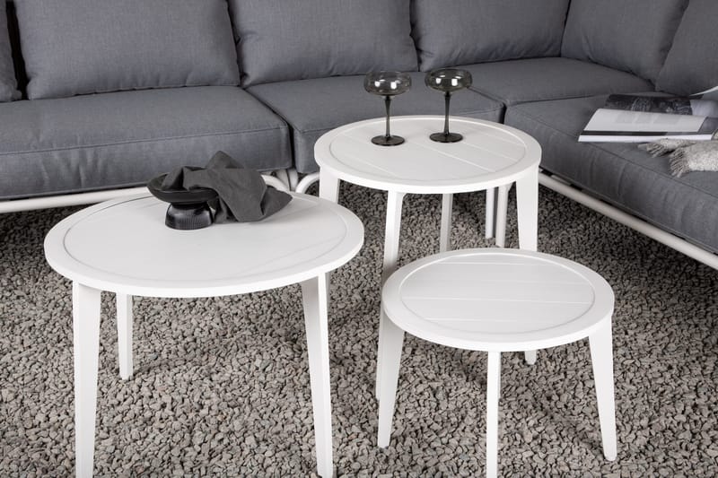 Roxo Hörnsoffa Vit - Venture Home - Utemöbler - Loungemöbler - Loungegrupp & Loungeset