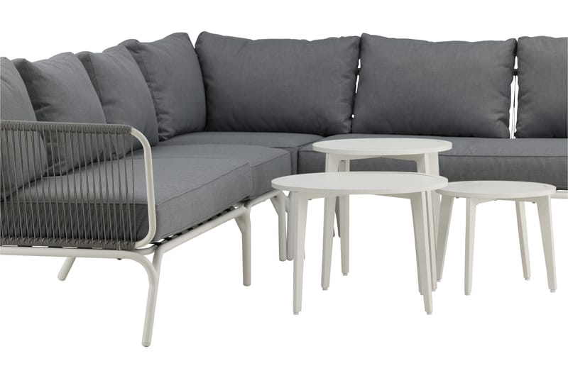 Roxo Hörnsoffa Vit - Venture Home - Utemöbler - Loungemöbler - Loungegrupp & Loungeset