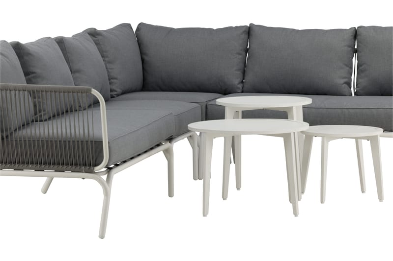 Roxo Hörnsoffa Vit - Venture Home - Utemöbler - Loungemöbler - Loungegrupp & Loungeset