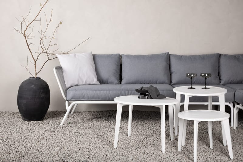 Roxo Hörnsoffa Vit - Venture Home - Utemöbler - Loungemöbler - Loungegrupp & Loungeset