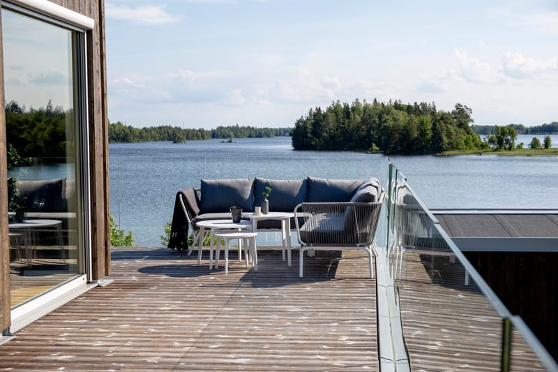 Roxo Hörnsoffa Vit - Venture Home - Utemöbler - Loungemöbler - Loungegrupp & Loungeset