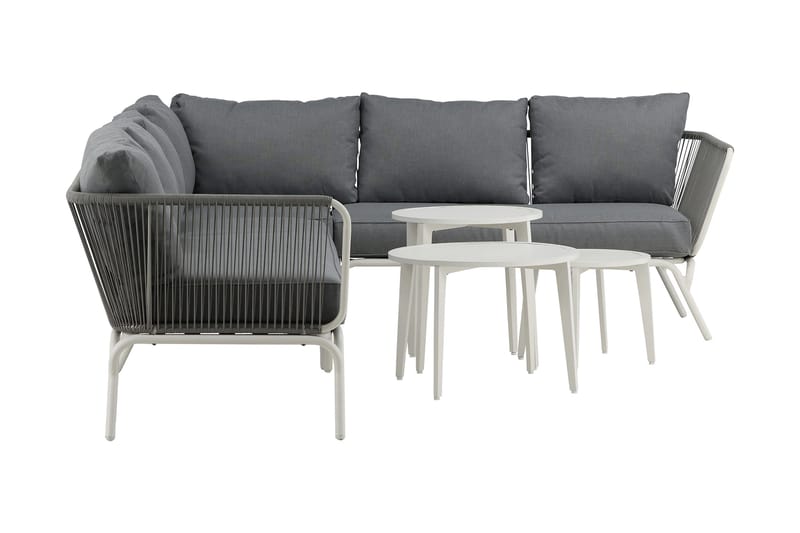 Roxo Hörnsoffa Vit - Venture Home - Utemöbler - Loungemöbler - Loungegrupp & Loungeset