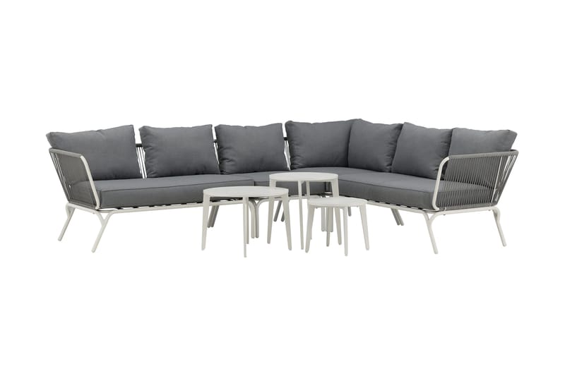 Roxo Hörnsoffa Vit - Venture Home - Utemöbler - Loungemöbler - Loungegrupp & Loungeset