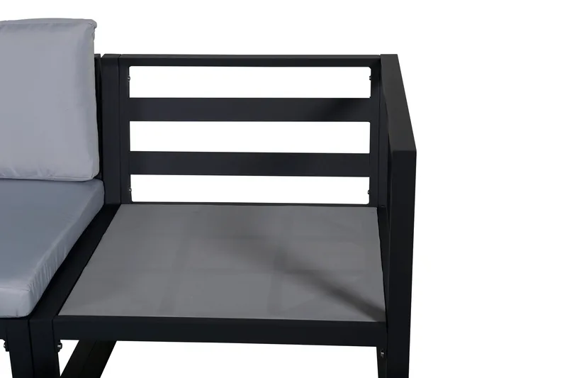 Salvador Loungegrupp Utomhus - Grå/Svart - Utemöbler - Loungemöbler - Loungegrupp & Loungeset