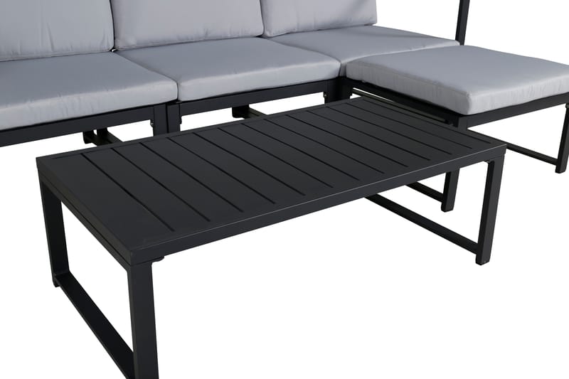 Salvador Loungegrupp Utomhus - Grå/Svart - Utemöbler - Loungemöbler - Loungegrupp & Loungeset
