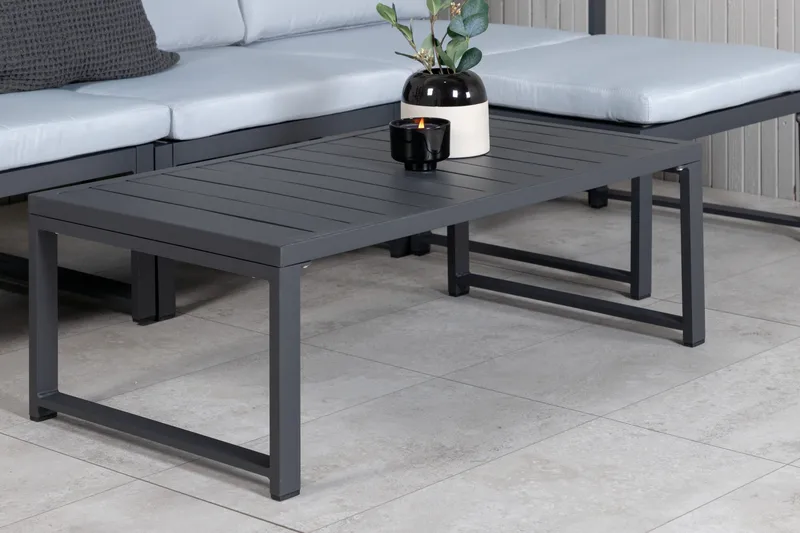 Salvador Loungegrupp Utomhus - Grå/Svart - Utemöbler - Loungemöbler - Loungegrupp & Loungeset