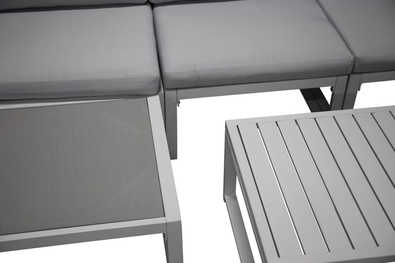 Salvador Loungegrupp Utomhus - Vit/Grå - Utemöbler - Loungemöbler - Loungegrupp & Loungeset