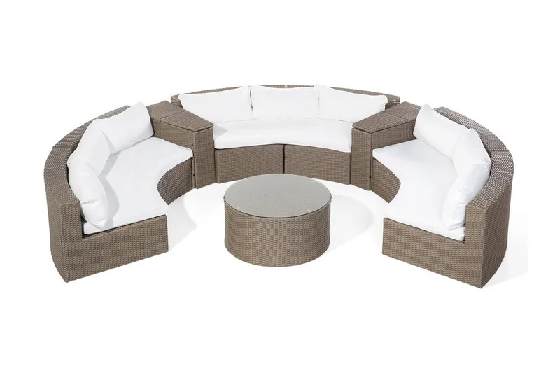 Severo Loungegrupp Utomhus Rund, Brun