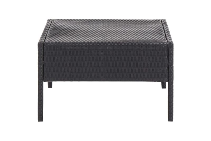 Soffgrupp Utomhus för trädgård med dynor 5 delar konstrotting svart - Svart - Utemöbler - Loungemöbler - Loungegrupp & Loungeset