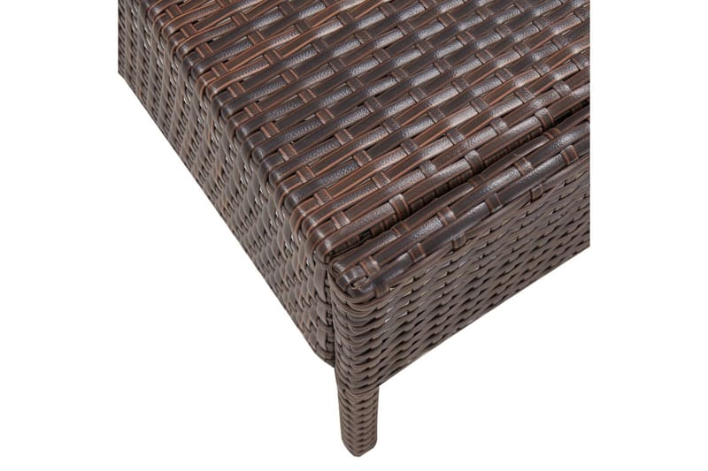 Soffgrupp Utomhus för trädgården med dynor 5 delar konstrotting brun - Brun - Utemöbler - Loungemöbler - Loungegrupp & Loungeset