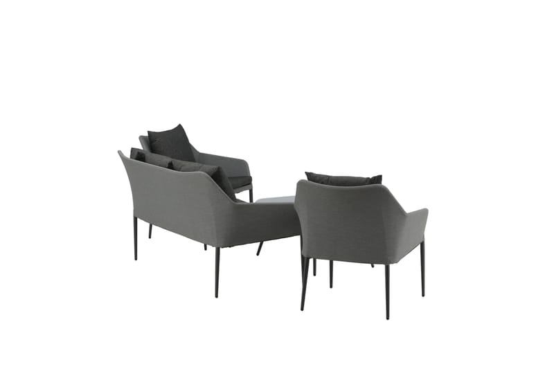 Spoga Loungegrupp Utomhus 4-sits - Svart/Grå - Utemöbler - Loungemöbler - Loungegrupp & Loungeset