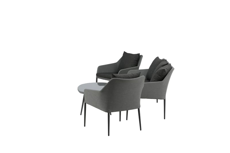 Spoga Loungegrupp Utomhus 4-sits - Svart/Grå - Utemöbler - Loungemöbler - Loungegrupp & Loungeset