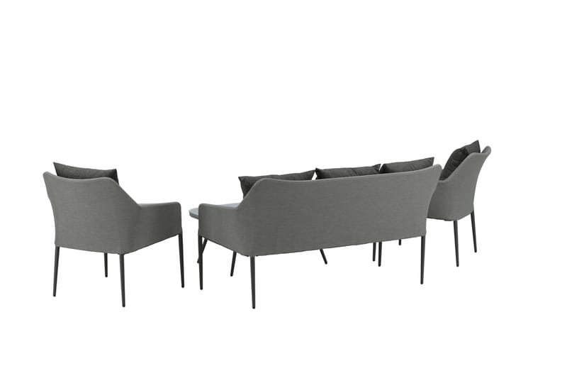 Spoga Loungegrupp Utomhus 4-sits - Svart/Grå - Utemöbler - Loungemöbler - Loungegrupp & Loungeset