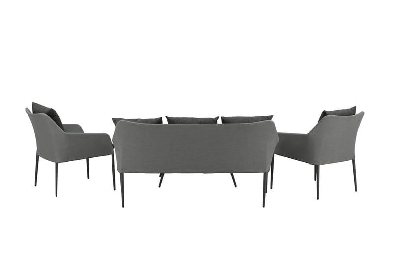 Spoga Loungegrupp Utomhus 4-sits - Svart/Grå - Utemöbler - Loungemöbler - Loungegrupp & Loungeset