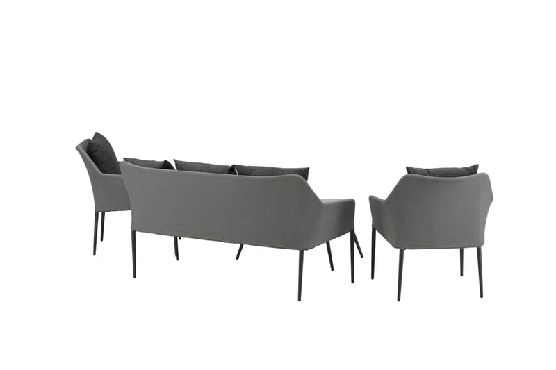 Spoga Loungegrupp Utomhus 4-sits - Svart/Grå - Utemöbler - Loungemöbler - Loungegrupp & Loungeset
