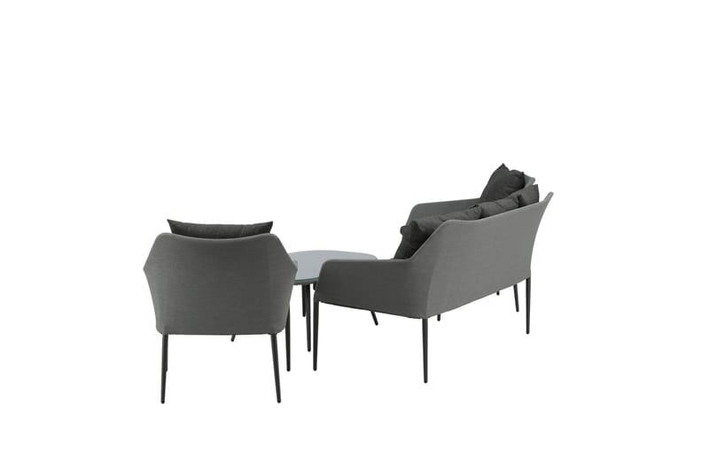 Spoga Loungegrupp Utomhus 4-sits - Svart/Grå - Utemöbler - Loungemöbler - Loungegrupp & Loungeset