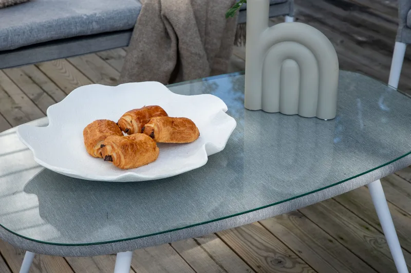 Spoga Loungegrupp Utomhus 4-sits - Vit/Grå - Utemöbler - Loungemöbler - Loungegrupp & Loungeset