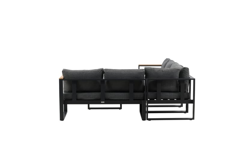 Texas Hörnsoffa Utomhus - Svart/Brun - Utemöbler - Loungemöbler - Loungegrupp & Loungeset