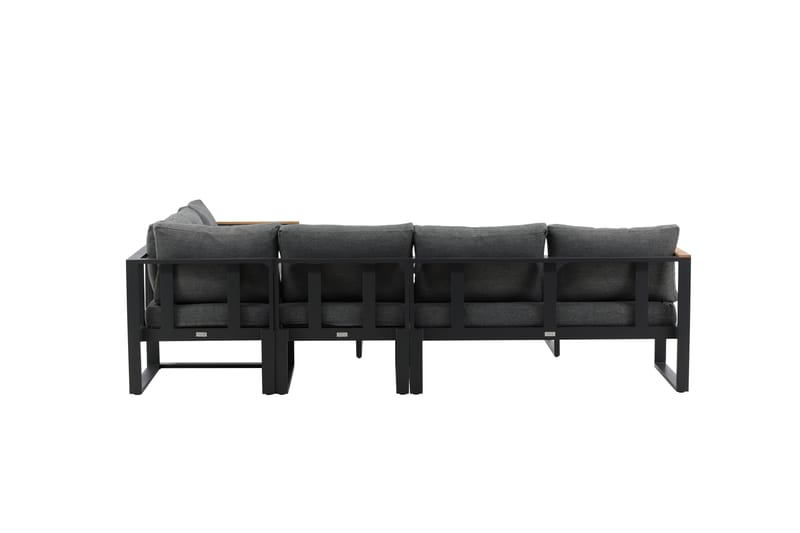 Texas Hörnsoffa Utomhus - Svart/Brun - Utemöbler - Loungemöbler - Loungegrupp & Loungeset