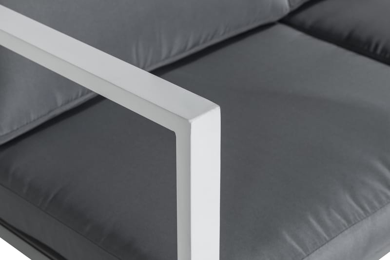 Tunis Soffgrupp - Vit / Gråa dynor - Utemöbler - Loungemöbler - Loungegrupp & Loungeset