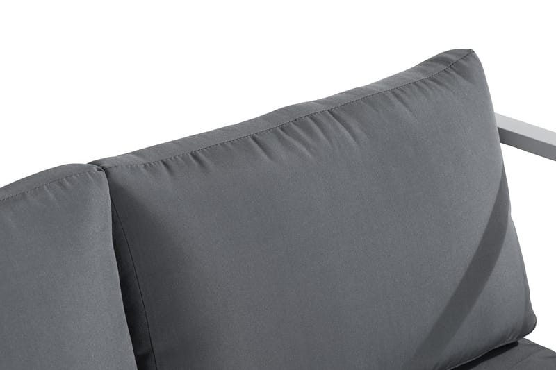 Tunis Soffgrupp - Vit / Gråa dynor - Utemöbler - Loungemöbler - Loungegrupp & Loungeset